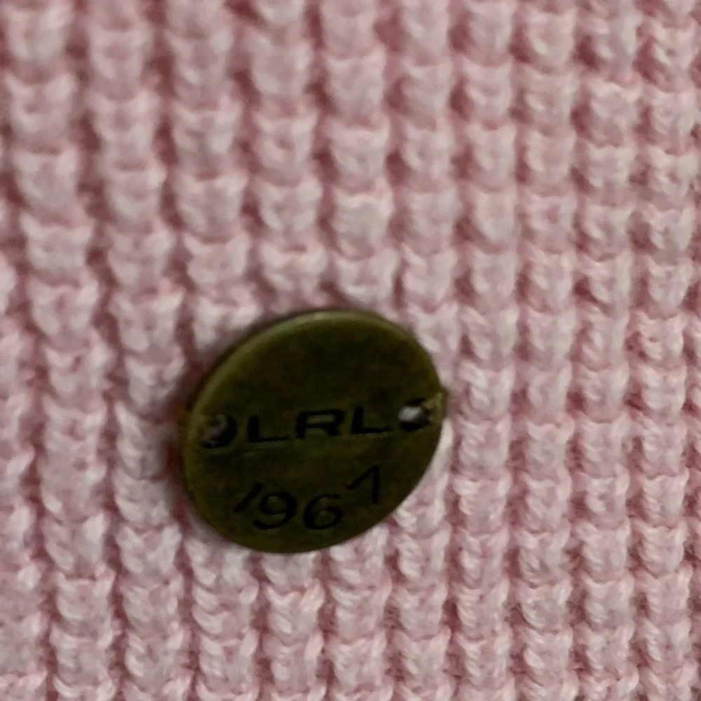 LAUREN by RALPH LAUREN cowl neck baby pink sweater, XL w/ brand new earrings - Picture 4 of 5